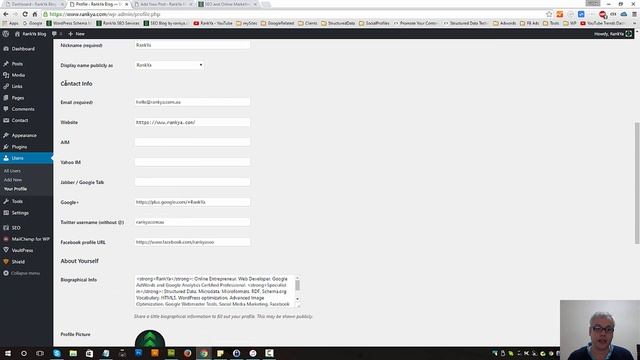WordPress Users - Your Profile смотреть онлайн