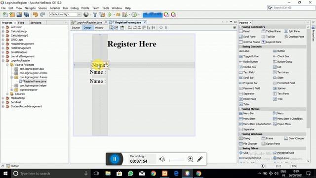 Login And Registration Using Java NetBeans | Login & Register Desktop Application | Part -1 смотреть онлайн