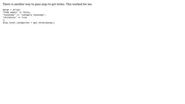 Wordpress: Get object terms with no children? (2 Solutions!!) смотреть онлайн