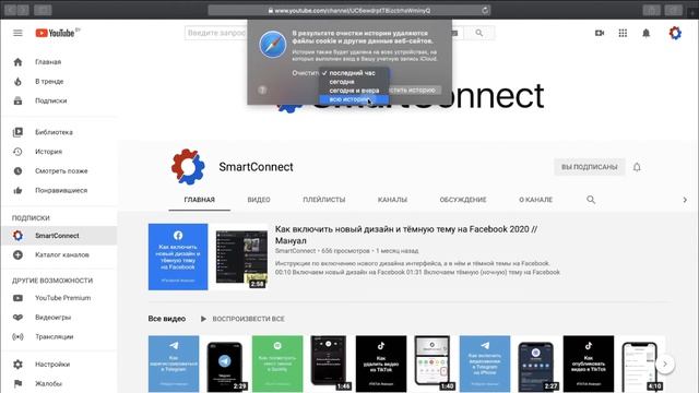 Как очистить историю в браузере Safari смотреть онлайн