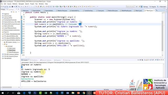 diferencias entre next y nextLine en JAVA COMPLETO IITA смотреть онлайн
