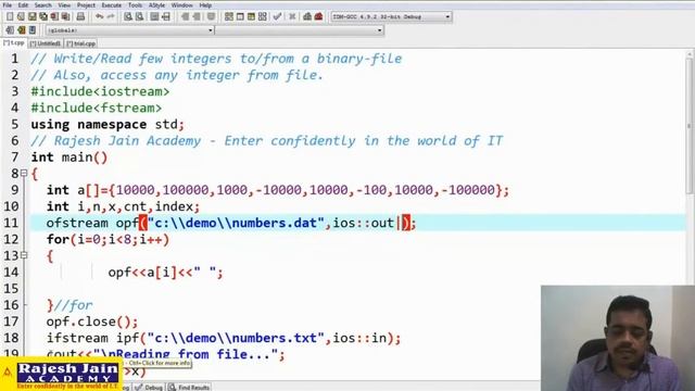 Accessing Binary File randomly in C++ смотреть онлайн