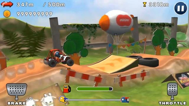 Катаемся на крутой багги с красной крышей в игре Mini Racing Adventures смотреть онлайн