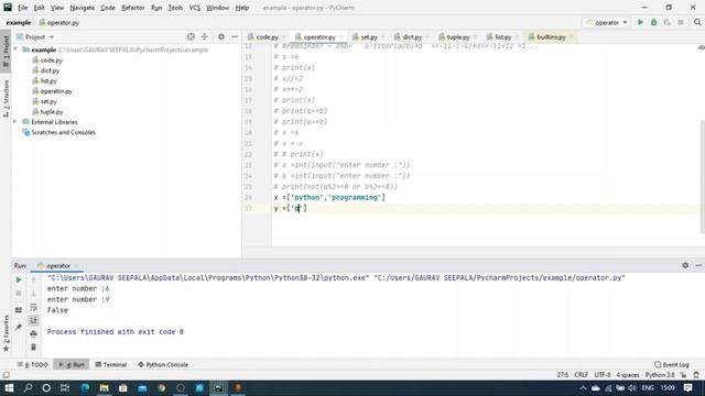 EP-10||OPERATORS IN PYTHON||PART-2||PYTHON SERIES смотреть онлайн