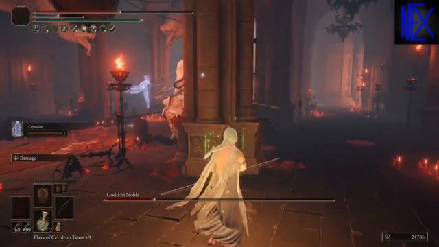 Godskin Noble #eldenring #boss #blackbow смотреть онлайн