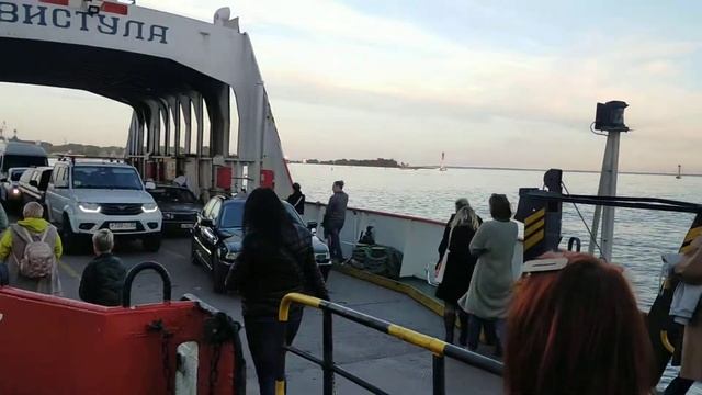 Причал парома. Балтийск Калининградская область. смотреть онлайн
