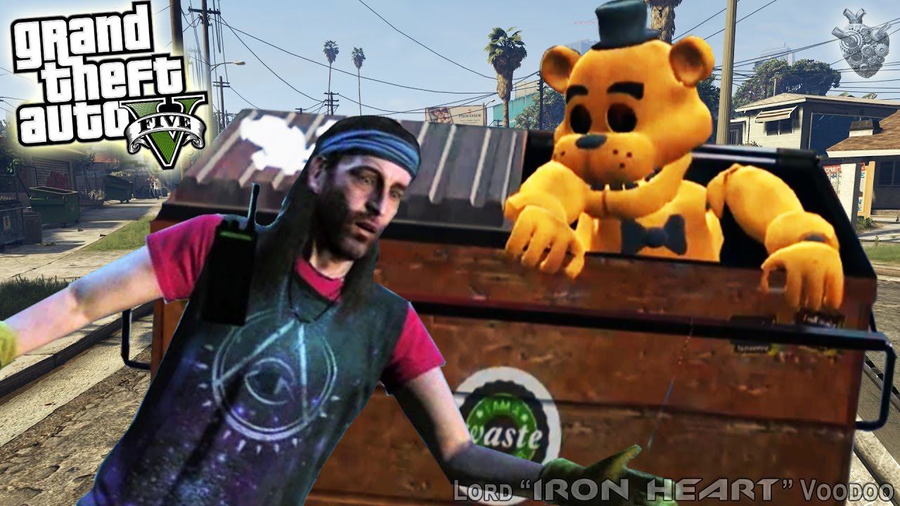 ГТА 5 МОДЫ! АНИМАТРОНИК FNAF ФРЕДДИ РАЗДАВИЛ ОМЕГУ МУСОРНЫМ БАКОМ! ОБЗОР МОДА GTA V! GTA 5 MODS #133 смотреть онлайн