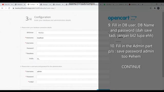 How to install CMS Opencart in 000webhost (free hosting) смотреть онлайн