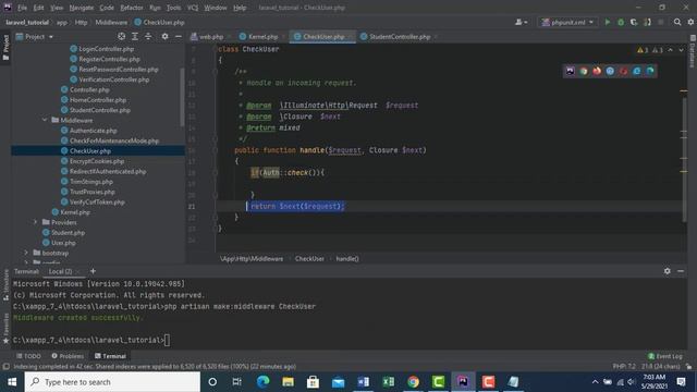 #6 Laravel For Beginners - Middleware, Route protection смотреть онлайн