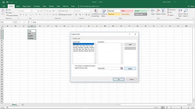 How to Create Custom Autofill Lists in Excel 2016 - Autocomplete Lists смотреть онлайн