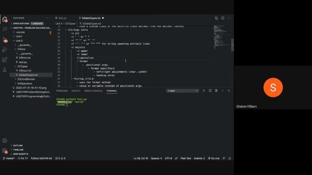 Built in Python Modules, Introduction to Variables and Types in Python Part 2 смотреть онлайн