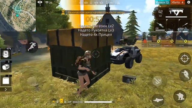Маскировочный куст+AWM+ГРОЗА＝?😱😱😱 смотреть онлайн