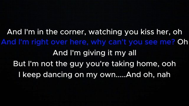Dancing On My Own - Calum Scott (Acoustic Karaoke) смотреть онлайн