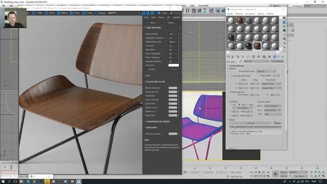 3Ds MAX + CORONA RENDERER. Визуализация кресла. Часть №2. (Артем Куприяненко - CG Incubator Academy смотреть онлайн