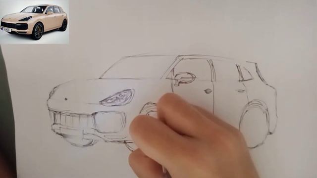 11 Year Old Made A Porsche Drawing