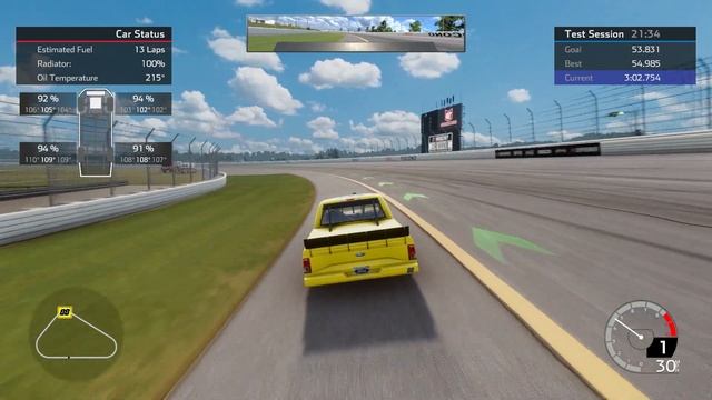 NASCAR Heat 5 Pocono Truck Setup and tutorial 54.9 lap time смотреть онлайн