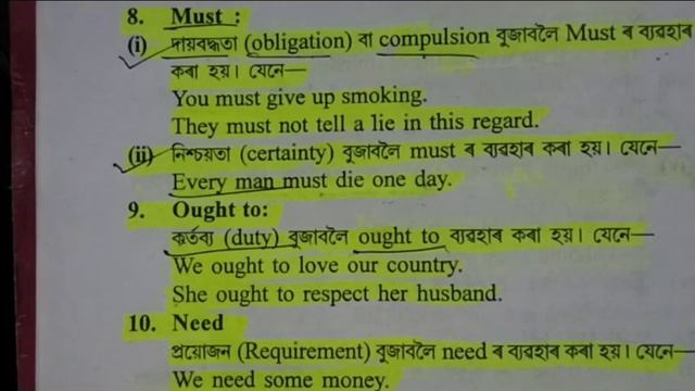 MODAL AUXILIARY . IMPORTANT MODALS OF ENGLISH GRAMMAR. HS, HSLC смотреть онлайн