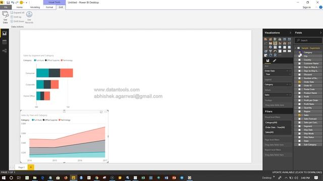 How to Create Stack Area Chart in Power BI смотреть онлайн