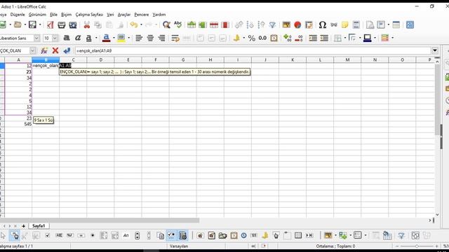 73 Ders LibreOffice Ençok olan fonksiyonu смотреть онлайн