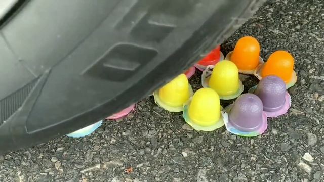 Crushing Crunchy & soft things by car! Experiment: Car vs Angry Birds! смотреть онлайн