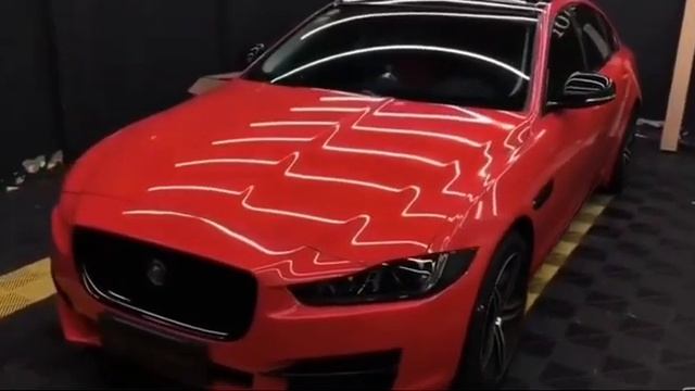 Jaugar XF wrapped in RG dare to change High Gloss Red смотреть онлайн
