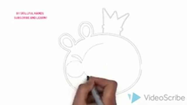 How to Draw a King Pig - Angry Birds / Как нарисовать свинью из Энгри Бердз смотреть онлайн