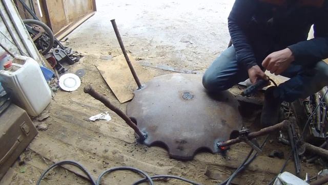 Костровая Сковорода из Диска Своими Руками смотреть онлайн