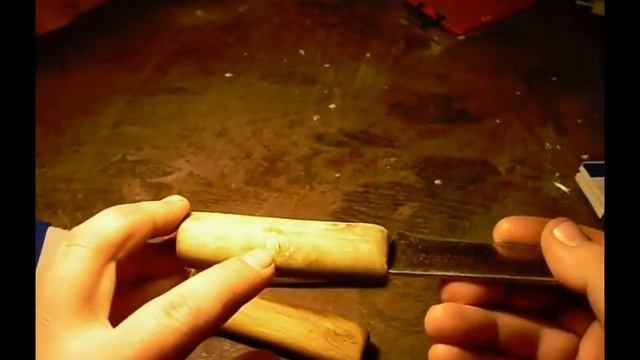 Помогите советом. Трещины рукояток. Читать описание. Нож стамеска, жабокол и нож-щучка смотреть онлайн