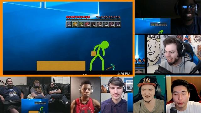 The Building Contest - Animation vs. Minecraft Shorts Ep. 2 Reactions Mashup смотреть онлайн