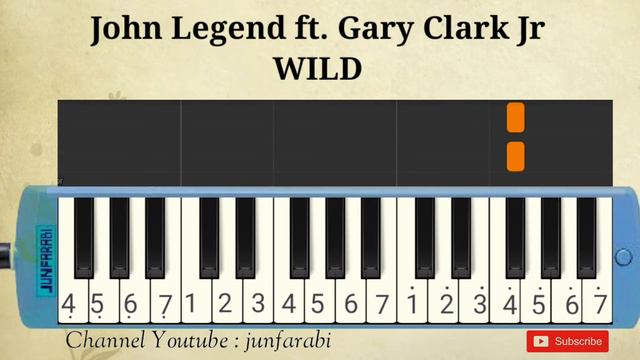 John Legend ft. Gary Clark Jr - WILD - pianica lesson смотреть онлайн