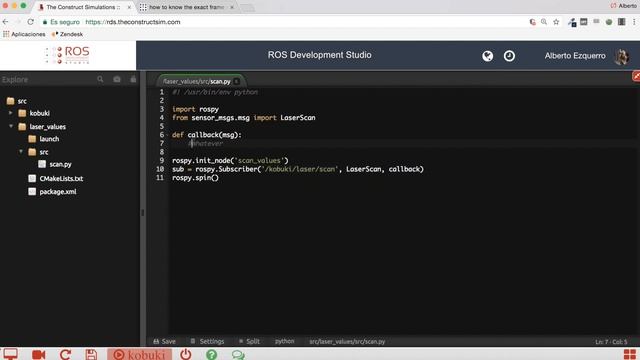 [ROS Q&A] 031 - How to read LaserScan data смотреть онлайн