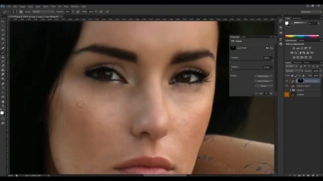 Как улучшить качество фотографии в Adobe Photoshop - Фото ретушь и цветокоррекция смотреть онлайн