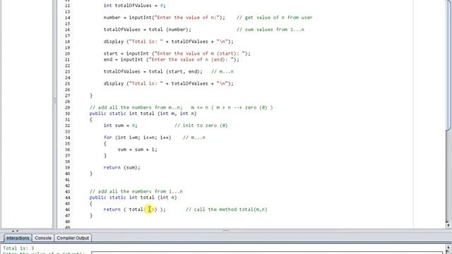 4 Java methods examples of passing, returning data; examples: total, min & max смотреть онлайн
