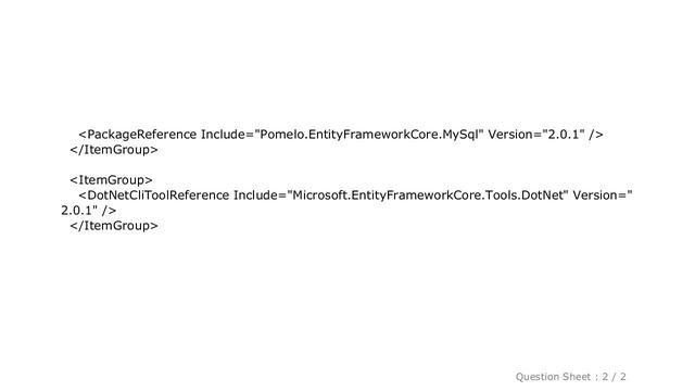 MySQL : Unable to retrieve project metadata. Ensure it's an MSBuild-based .NET Core project смотреть онлайн