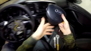 Как снять/разобрать руль Kia Optima 2010-2015 год