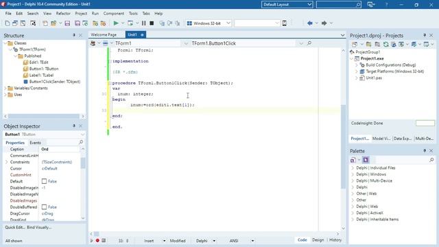 Delphi - Ord Char Functions смотреть онлайн