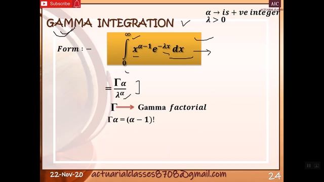 CS1 6 Gamma Function | | Integration Trick| ACTUARIAL STATISTICS | IFOA || IAI | ACTUARIES || CS1A смотреть онлайн
