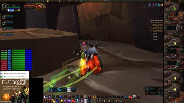 Multiboxing 10x Druids (5 now) 60-62 Ramparts смотреть онлайн