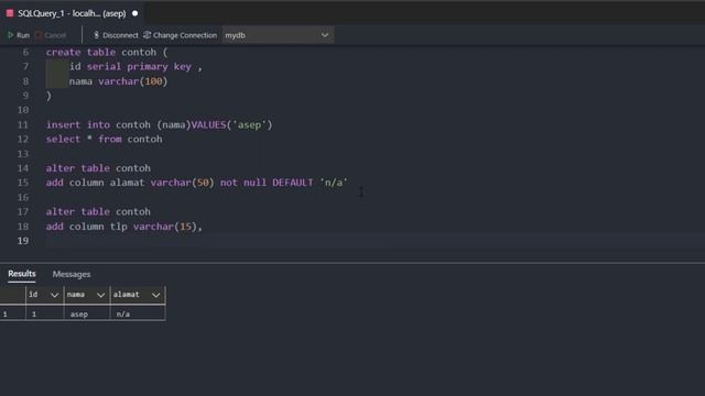 POSTGRESQL TUTORIAL #13 ADD NEW COLUMN