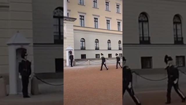 Norway Oslo royal palace guard Норвегия Осло королевский дворец гвардия נורבגיה אוסלו смотреть онлайн