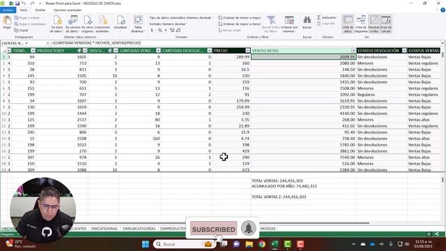 Conoce la DIFERENCIA entre SUM y SUMX ? | Power BI o Power Pivot ? смотреть онлайн