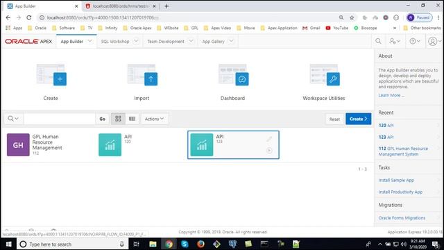 RESTFull API create in Oracle Apex смотреть онлайн