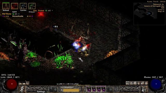 Project Diablo 2 II: Season 8 Shapeshift Fury Druid Fortified Sewers of Harrogath T3 Map Showcase смотреть онлайн