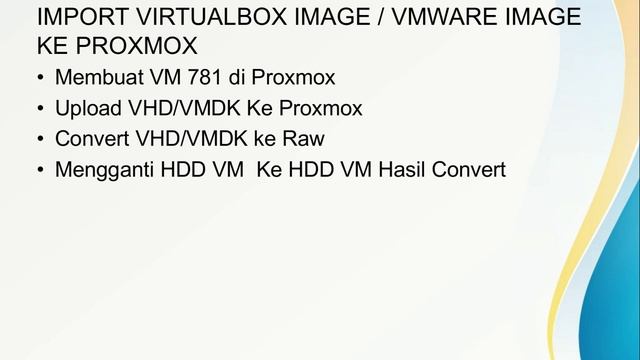 Chapter 3 - Import Another Hypervizor Image Into Proxmox