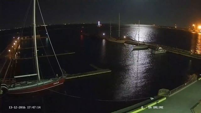 Лунная Дорожка... Odessa ONLINE. Яхтклуб. Воронцовский маяк. смотреть онлайн