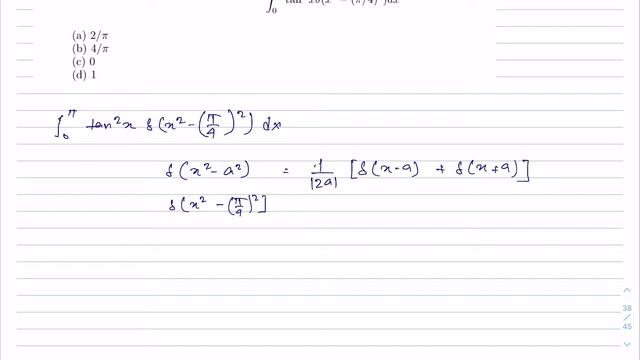 Solved Problems on Dirac Delta Function | Lec - 6 смотреть онлайн