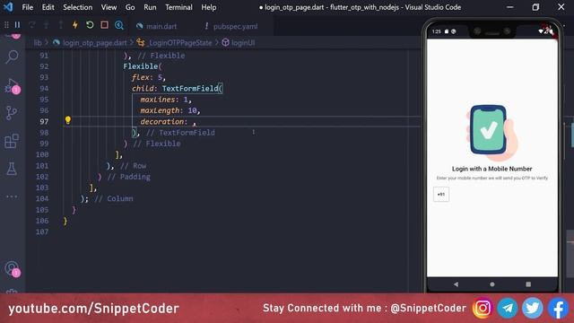 Flutter OTP Login Using NodeJS API смотреть онлайн
