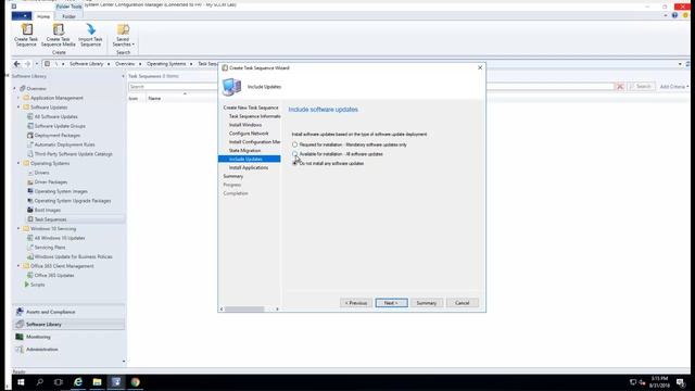 Create Task Sequence For Windows Deployment In SCCM