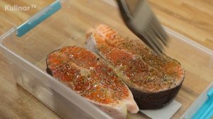 Стейки форели в рукаве