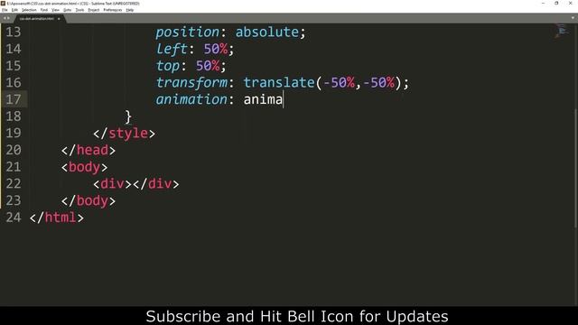 CSS Dot Animation | CSS3 tutorials | csPoint web designing tutorials смотреть онлайн